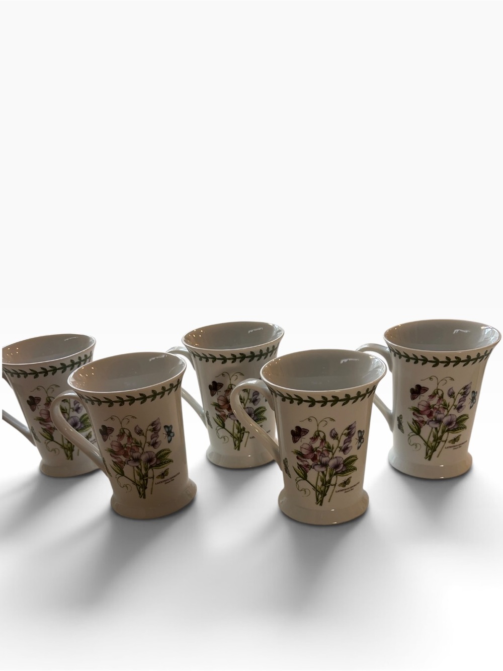 Portmeirion Botanic Garden 5 coffee cups 8 ounces